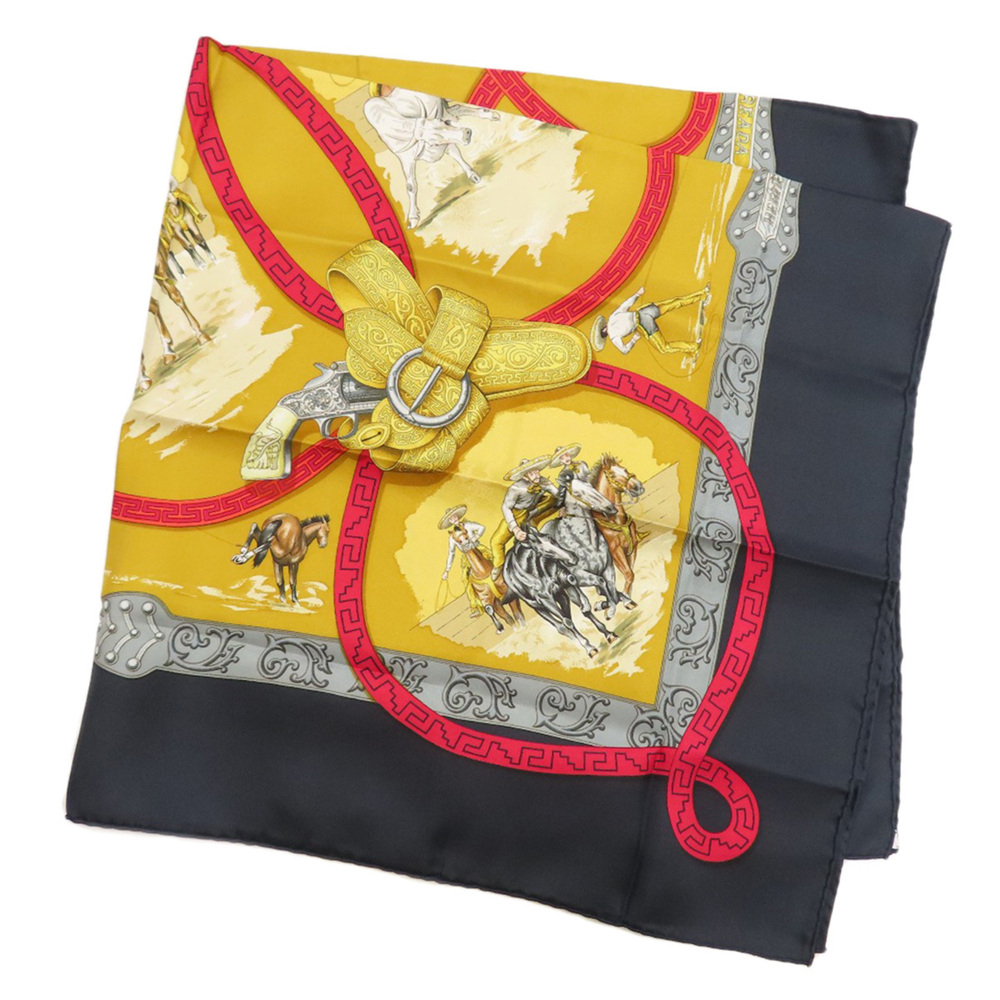 Hermes Carre 90 Chaleada Scarf Muffler Silk Women's HERMES